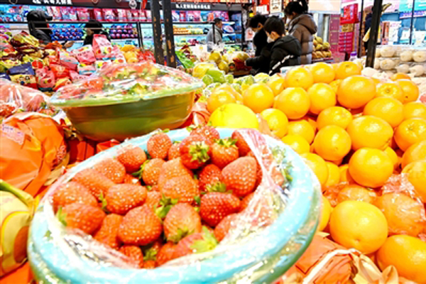 长治水果市场进入“春节模式”